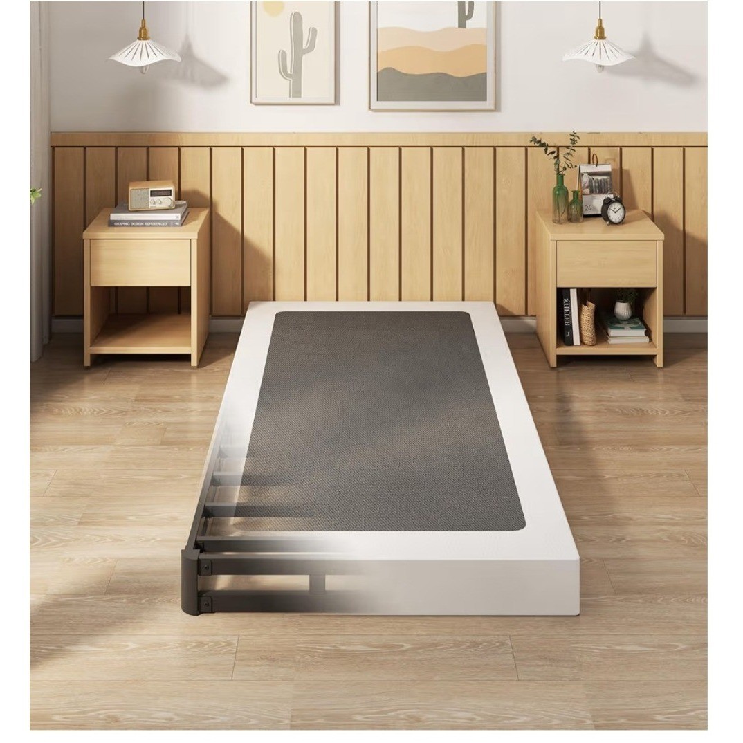 EMODA 4 Inch Twin Box Spring Heavy Duty Metal Mattress Foundation Bed Base with gallery