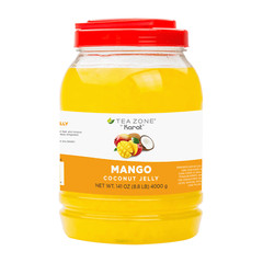 Tea Zone Mango Coconut Jelly (B2008, 8.8 lbs) for Boba/Milk Tea or Smoothies