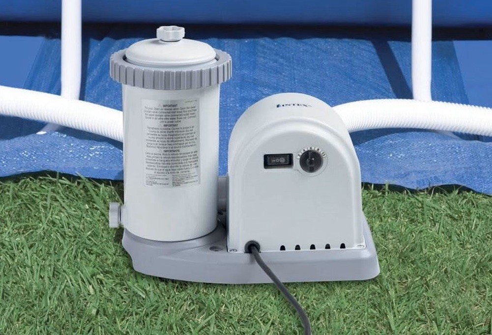 INTEX 1500 GPH Easy Set Swimming Pool Filter Pump with Timer | 56635E gallery