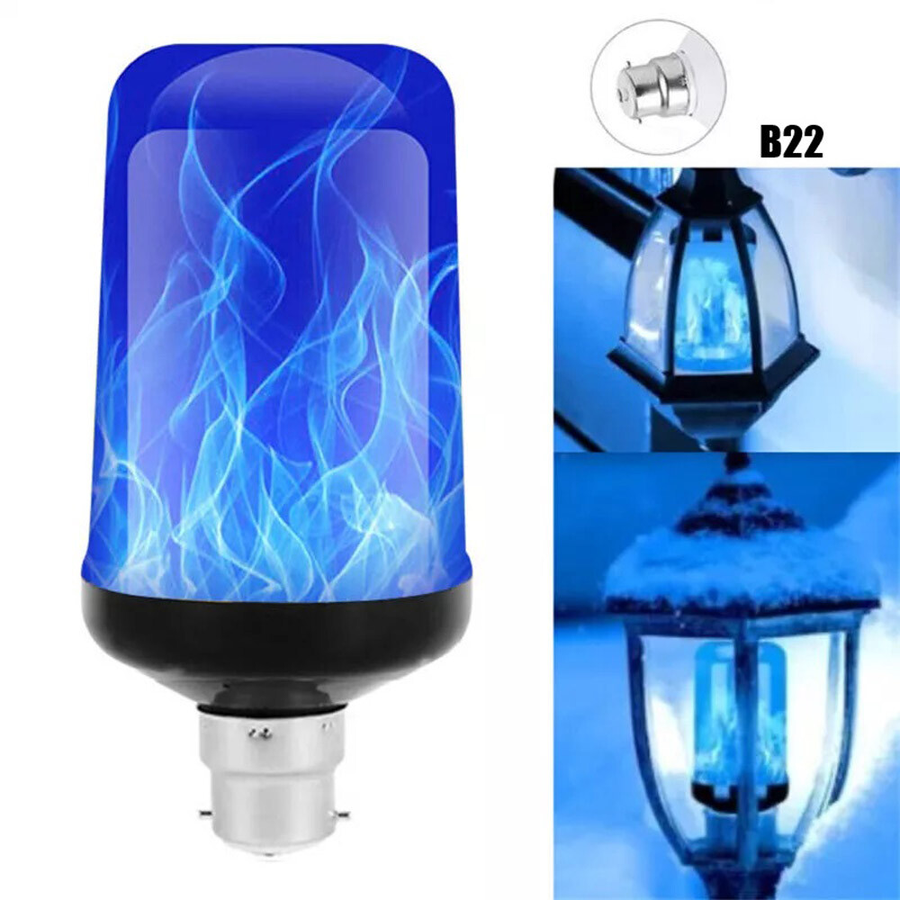4 Modes E26 / E27 / B22 LED Fire Flicker Flame Light Simulated Burning Lamp Bulb gallery