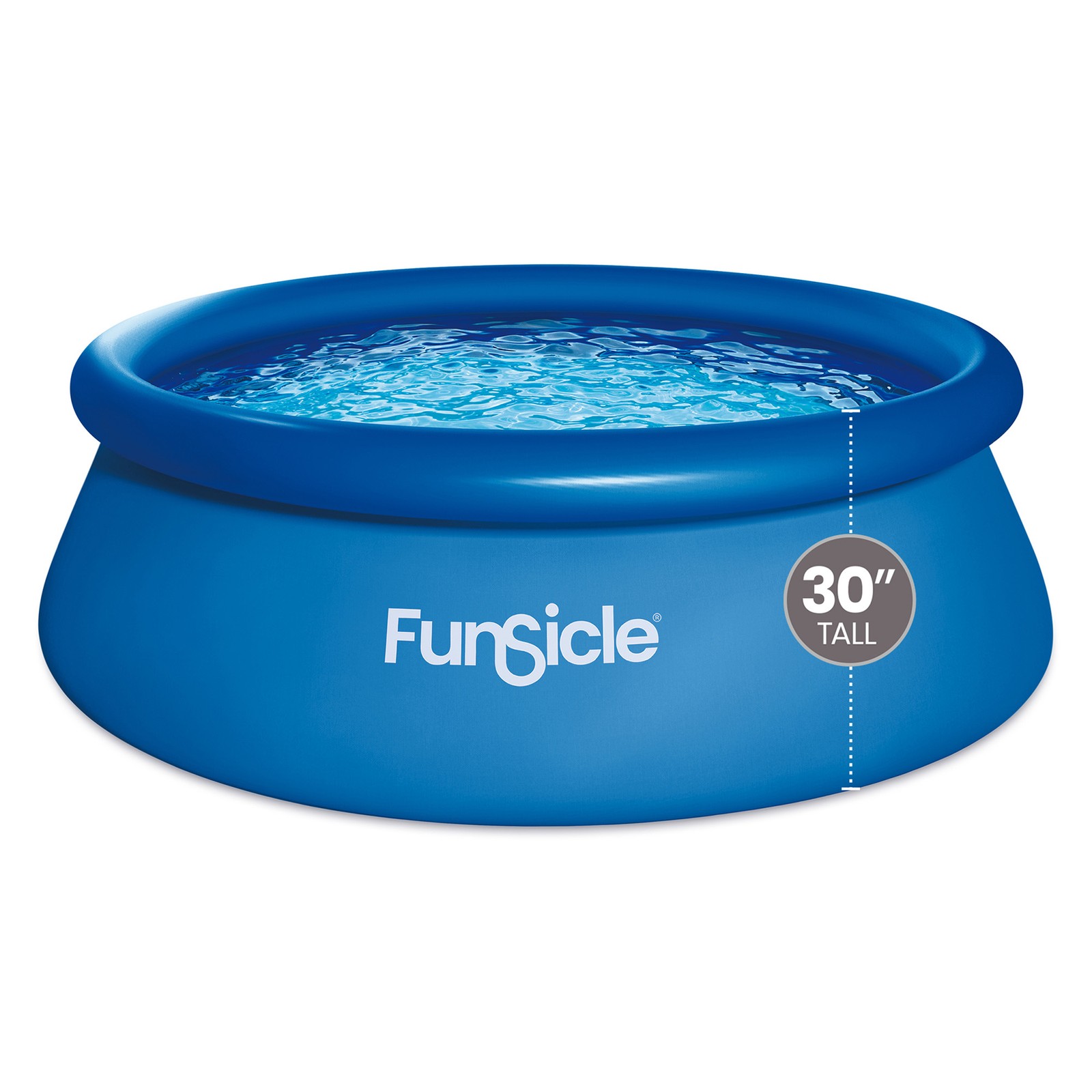 Funsicle 8' x 30" QuickSet Inflatable Ring Top Outdoor Above Ground Pool w/Pump gallery