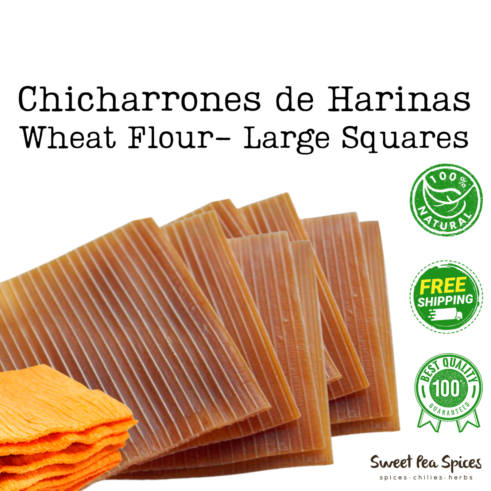 Duro Large Rectangle (10x10) 5 lb - Chicharrones de Harinas - Duros Preparados gallery