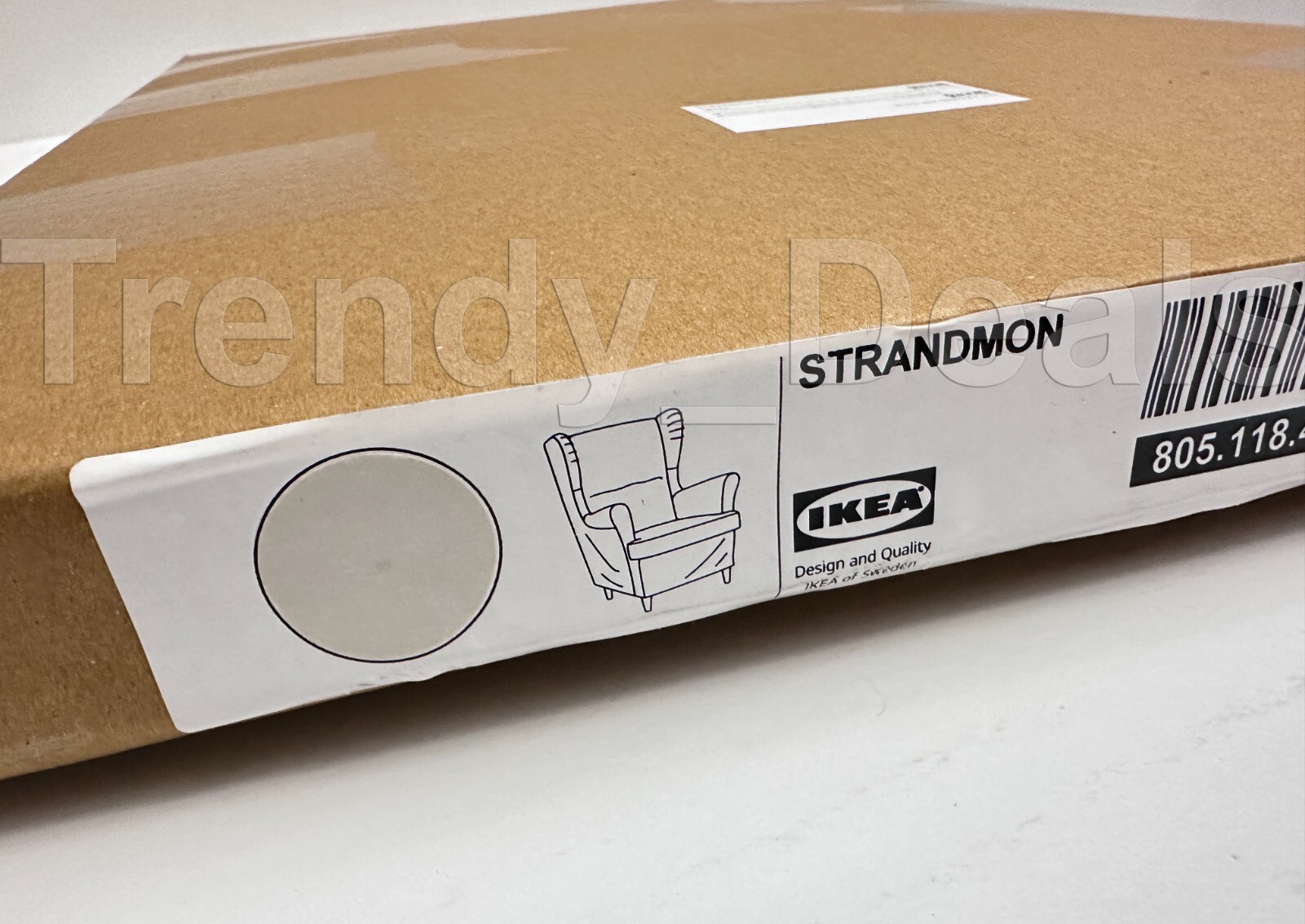 Ikea STRANDMON Cover Slipcover for Wing Chair, Risane Natural 805.118.46 - NEW gallery