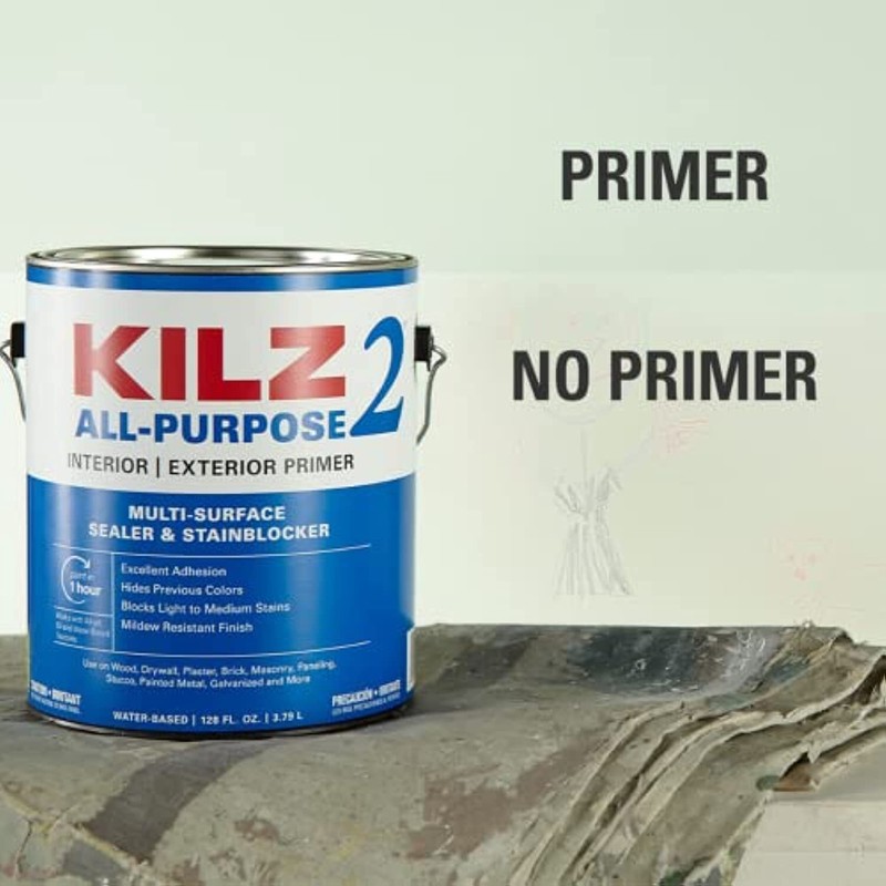 KILZ 2 All-Purpose Primer, Interior/Exterior, 5 Gallon gallery