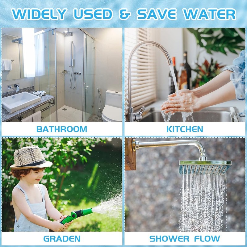 1 Set Shower Flow Reducer Limiter Set 1/2 Inch Flow Restrictor Control Valve for gallery