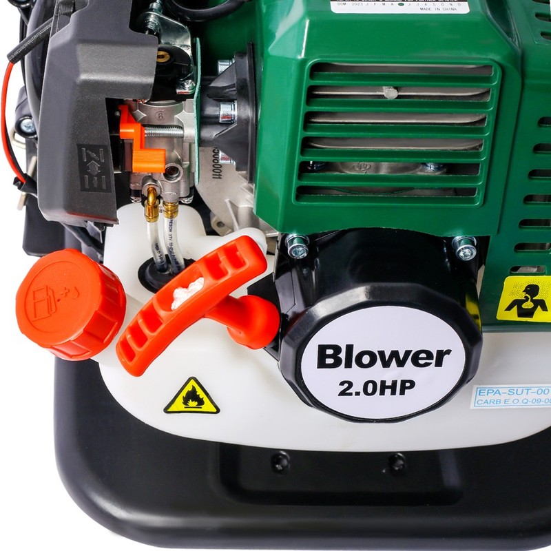 52CC 2-Cycle Gas Backpack Leaf Blower with Extention Tube, Green gallery
