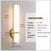 2 Pack Modern Gold LED Wall Sconces 18" Bathroom Vanity Light Fixture 18W 3000K⁠ gallery