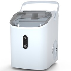 YUKOOL Desktop Ice Maker, Portable, 34lbs/24H,Chewable ice cubes,Self Cleaning