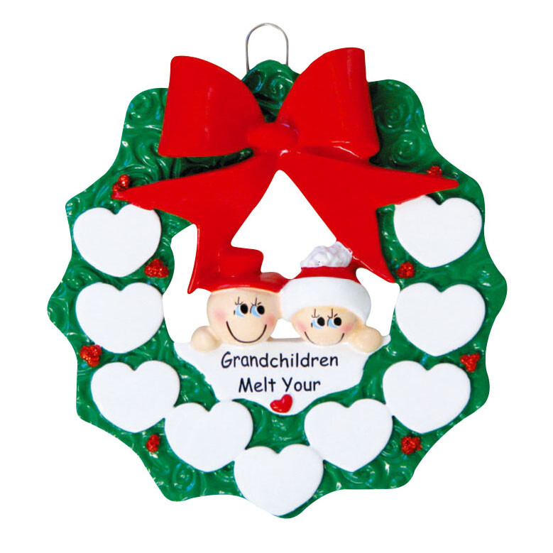 PERSONALIZED Snow Grandparents with 9 Grandkids Christmas Ornament 2023 Gift gallery
