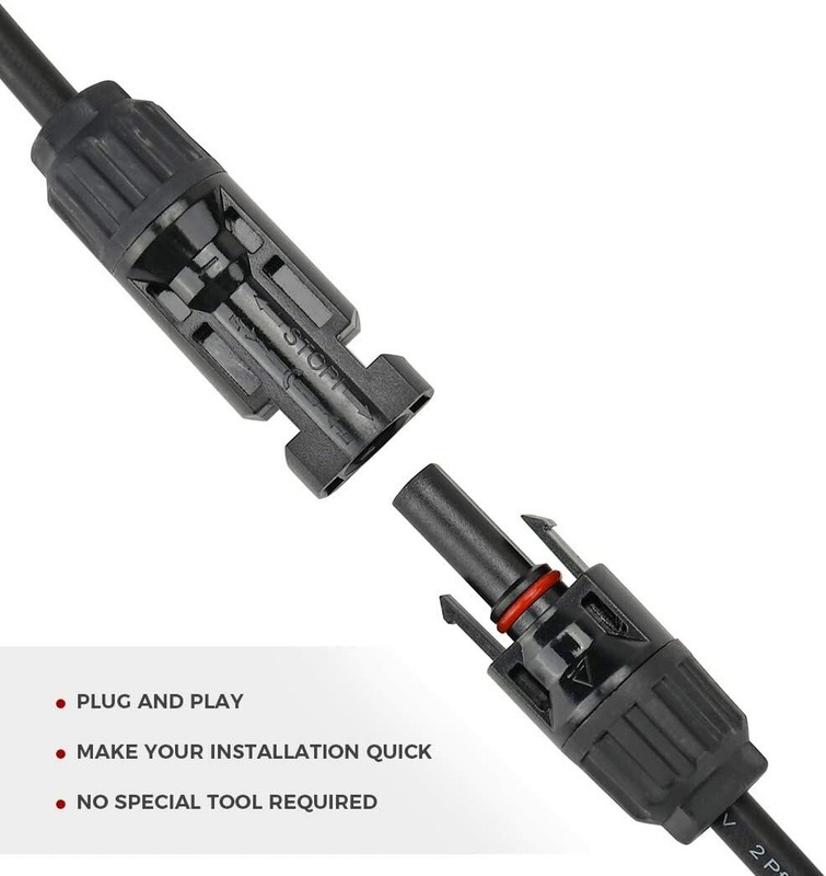 1Pair Solar Cable Splitter Waterproof IP67 2Y Branch Solar Panel Cable Connector gallery