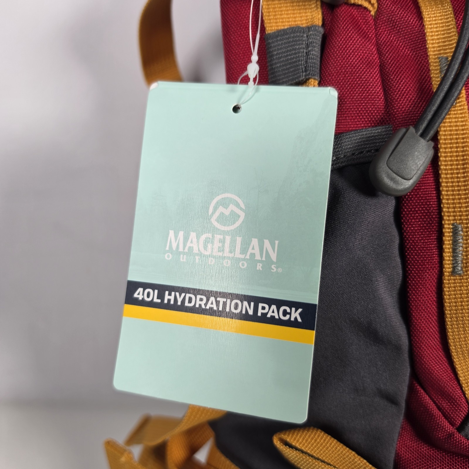 Magellan Outdoors 40L Technical Frame Hiking Backpack Red/Gray Hydration Pack  3
