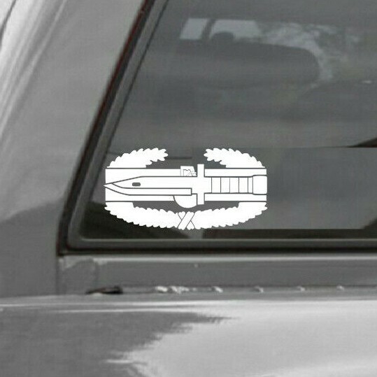 COMBAT ACTION BADGE Vinyl Window Decal gallery