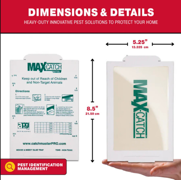 Catchmaster 72Max Glue Board Mouse Insects Trap Free shipping gallery