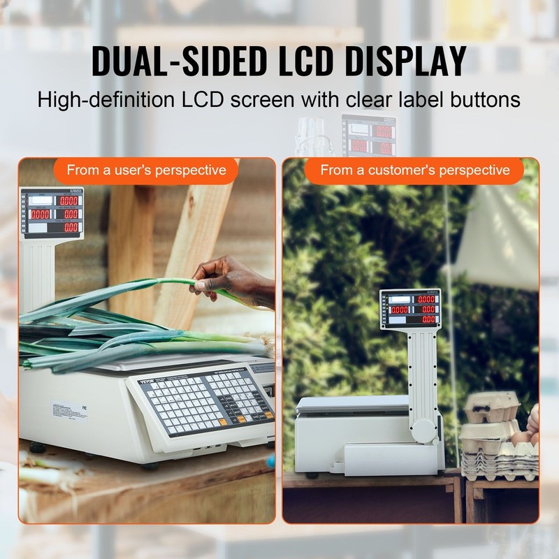 Electronic Price Computing Scale, 66 LB Digital Deli Weight Scales, LCD & LED gallery