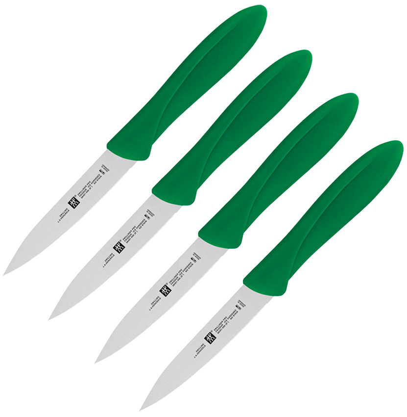 4 PACK Henckels Zwilling Kitchen Parer Knife 4" Stainless Steel Blade Plastic gallery