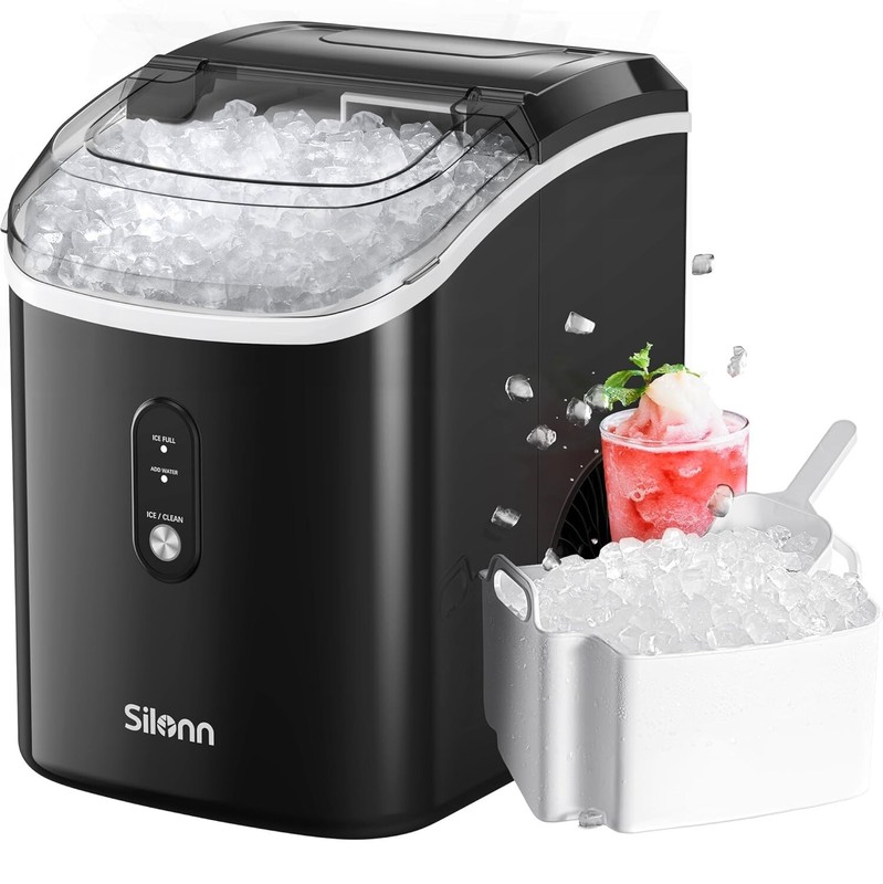 Self-Cleaning Nugget Ice Machine - 6 Minute Ice Production, Portable & Easy gallery