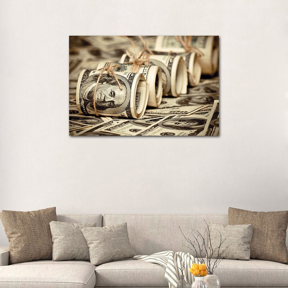 U.S. Dollar Picture Printed Canvas Painting Decorative Poster Wall Art Mural gallery