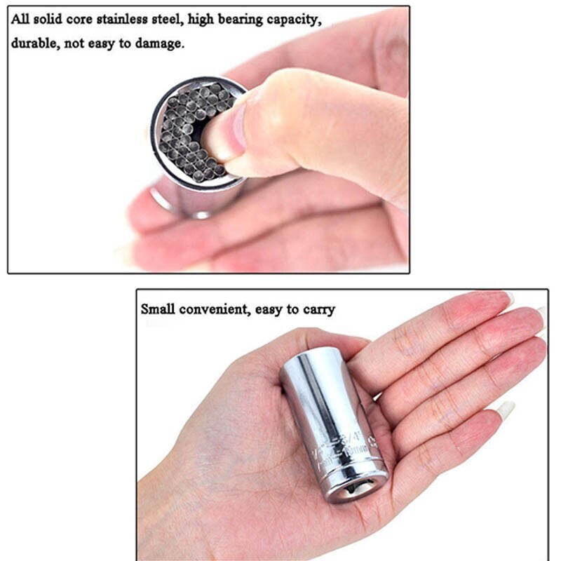 Universal SOCKET Wrench Tool 1/4-3/4 7mm-19mm Magic Grip Alligator Adapter Set gallery