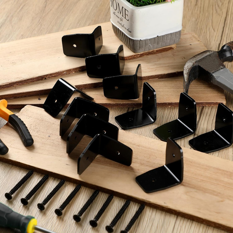 12 Pcs Black Pergola Hardware Rafter Clips Galvanized Steel Rafter Brackets Hurr gallery