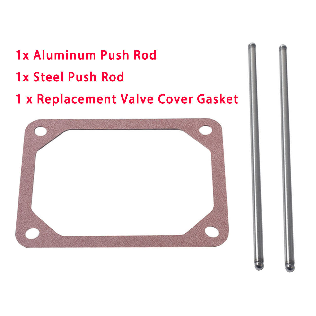 For Briggs & Stratton Push Rod Set & Valve Cover Gasket 690981 690982 690971 gallery