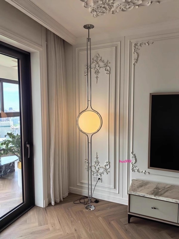 Floor-to-Ceiling Lamp 280cm Adjustable Height Contemporary Stand Acrylic Balls gallery