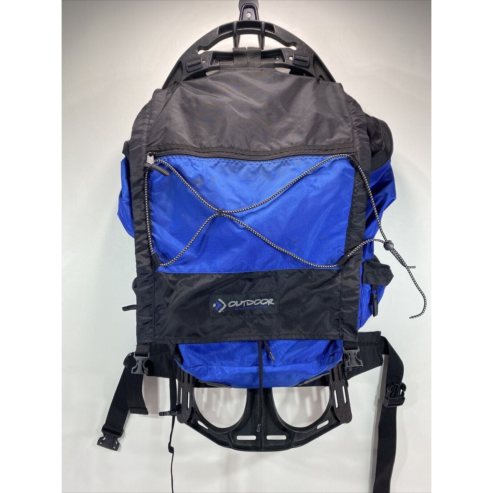Outdoor Products Blue Outer Frame Extra Large Water Resistant Hiking Backpack