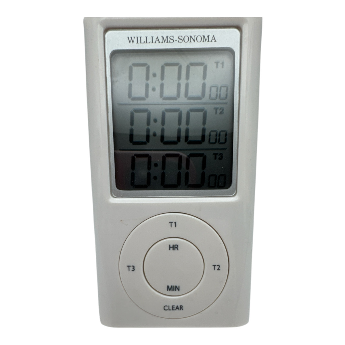 Williams Sonoma Digital Triple Timer Three Cooking Times Kitchen White EUC gallery