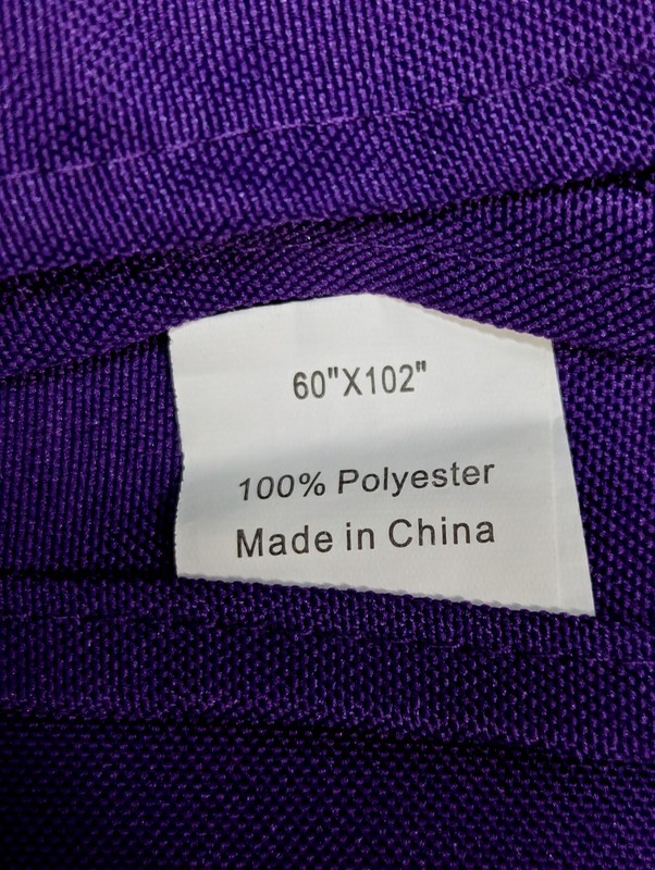 Purple Tablecloth 60" x 102" Rectangular Polyester Wedding Event Party EasyClean gallery
