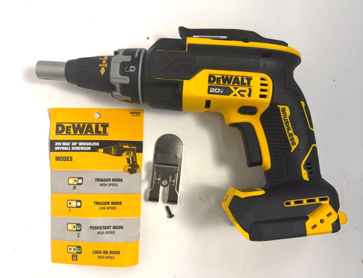 [Open-Box] (DCF630B) DEWALT20V MAX* XR brushless drywall screwgun (tool only) gallery