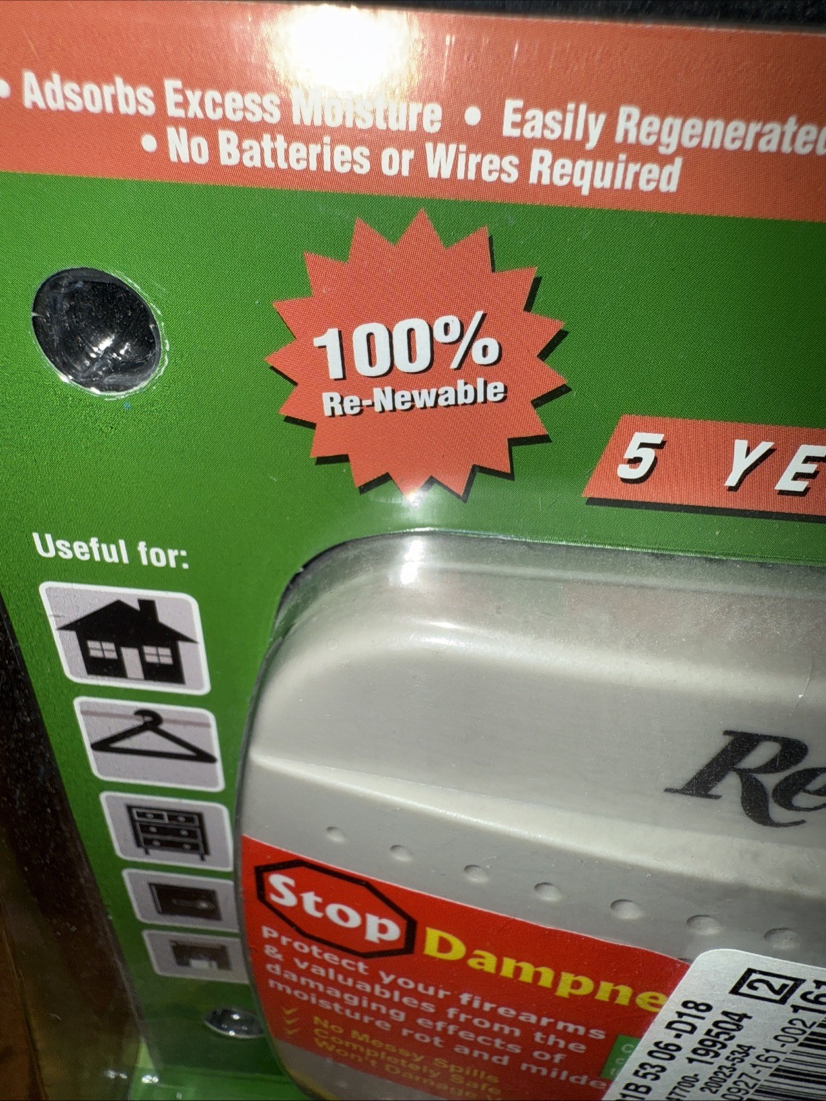 Remington Model Mini-Dehumidifier Absorbs Excess Moisture No Batteries Required gallery