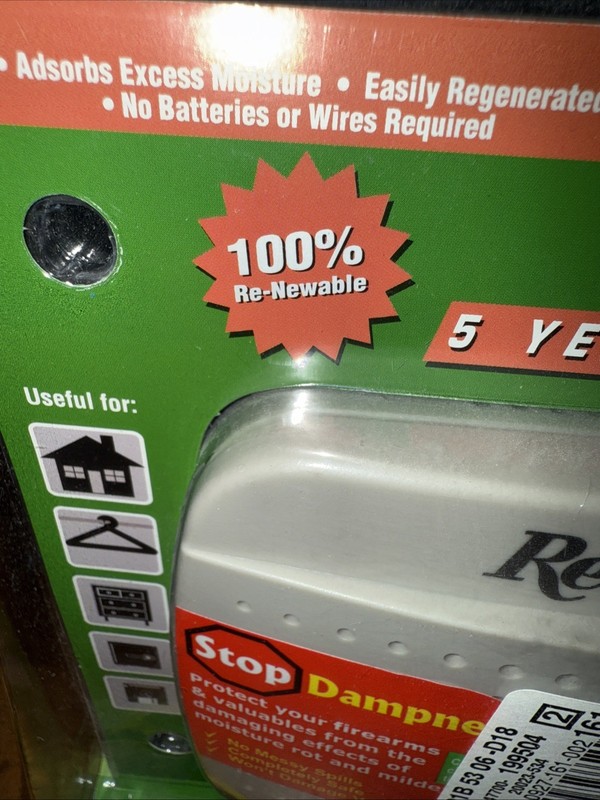 Remington Model Mini-Dehumidifier Absorbs Excess Moisture No Batteries Required gallery