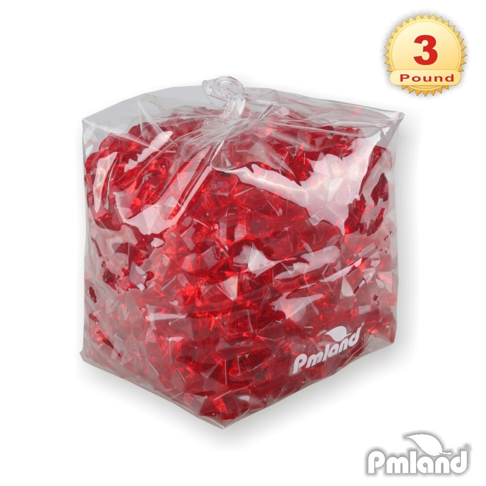 PMLAND Acrylic Ice Rocks Crystals Cubes Gems for Vase Filler, Table Scatter gallery