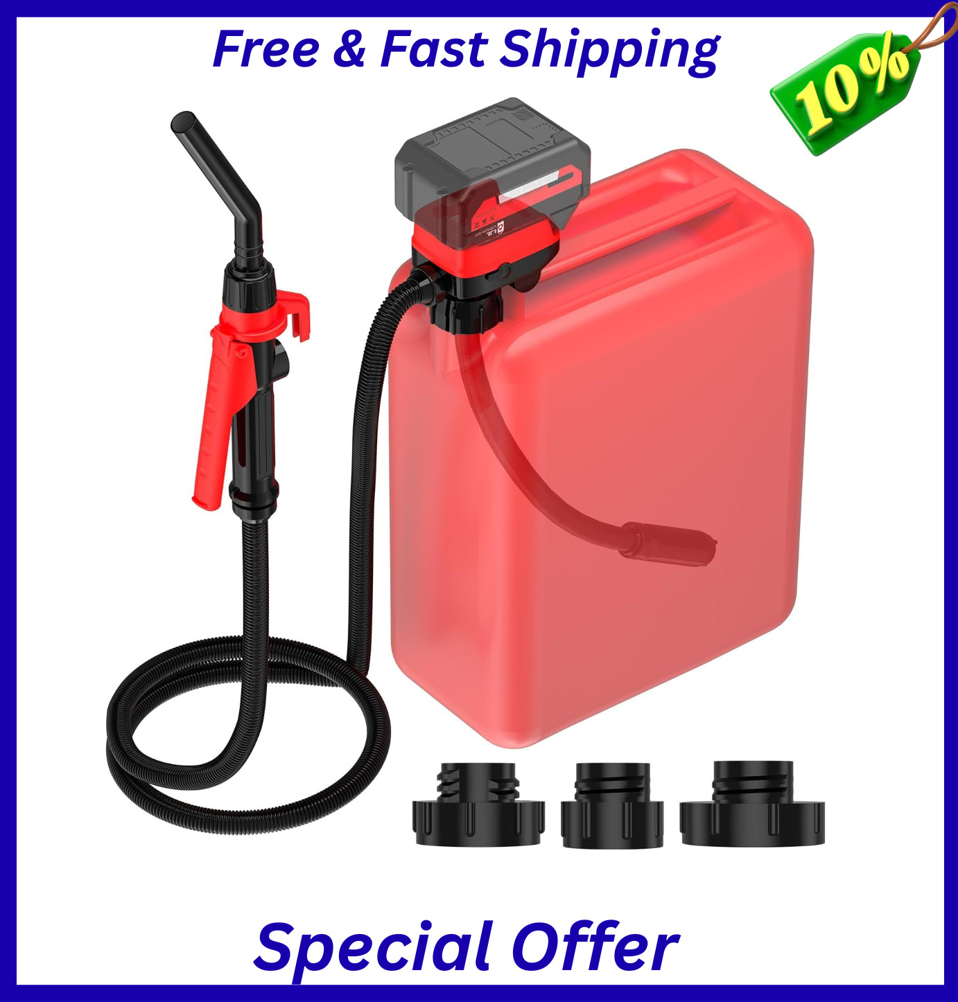 Fuel Transfer Pump for Milwaukee M18 Battery(Not Included) – Cordless 3.2 GPM gallery