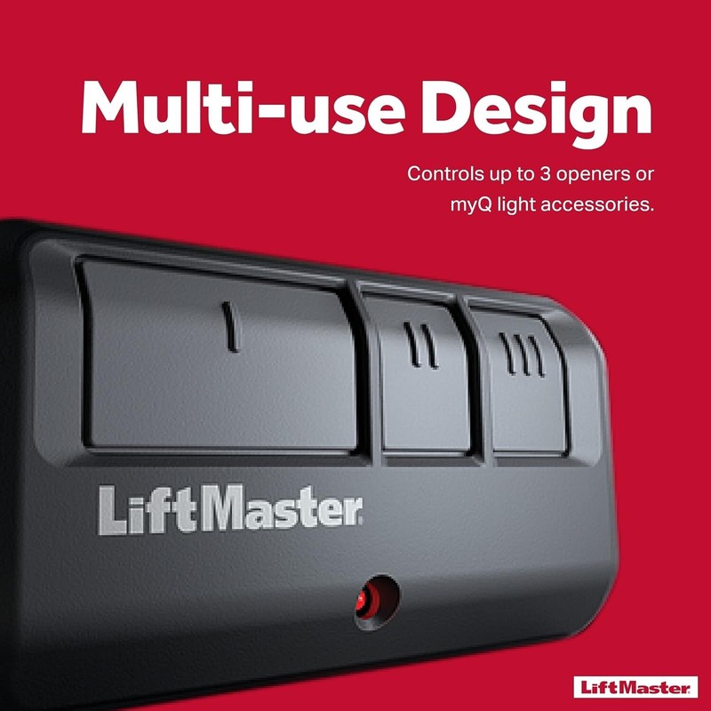 LiftMaster 893Max Security+ 2.0 3-Button Door Operator Remote Control with Visor gallery