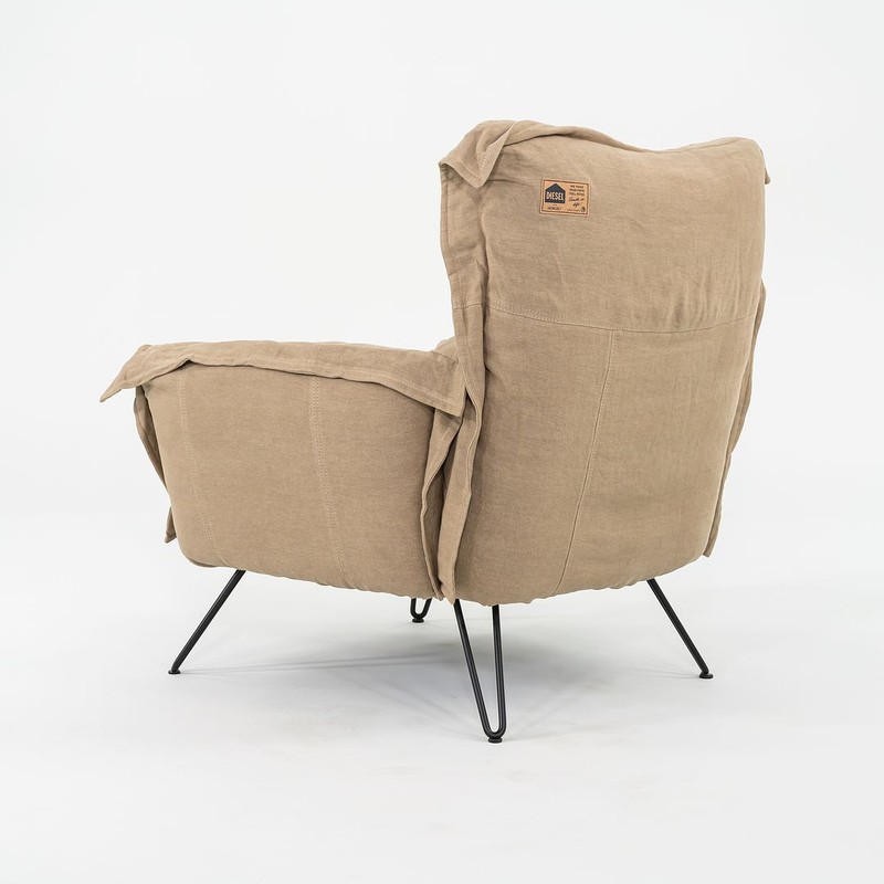 2023 Moroso for Diesel Cloudscape Lounge Arm Chair Goose Down Beige 5196 in Clay gallery