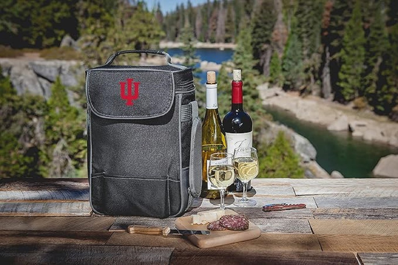 Picnic Time Duet Wine & Cheese Tote, Indiana University (623-04-175-674-0) gallery