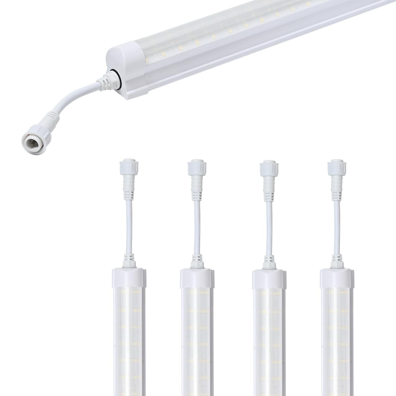 HOLDWILL 4 Pack LED Freezer Tube Lights,4FT 30W T8 Integrated Cooler Light Fi... gallery