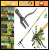 Heavy Duty Weed Puller Tool - Stand Up 4-Claw Steel Weeder for Dandelions & Bamb gallery
