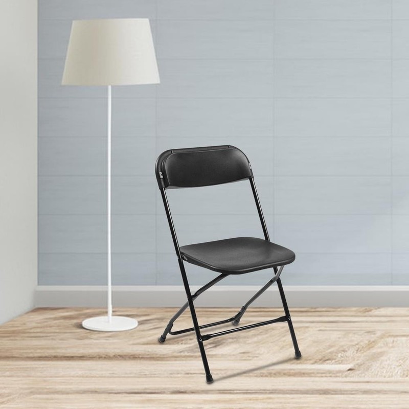 (5 to 25 PCS) Folding Plastic Stackable Chairs for Home Garden Wedding Party gallery
