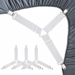 Sheet FastenersFitted Sheet Fasteners Elastic Straps, Adjtable Bedsheet Holders