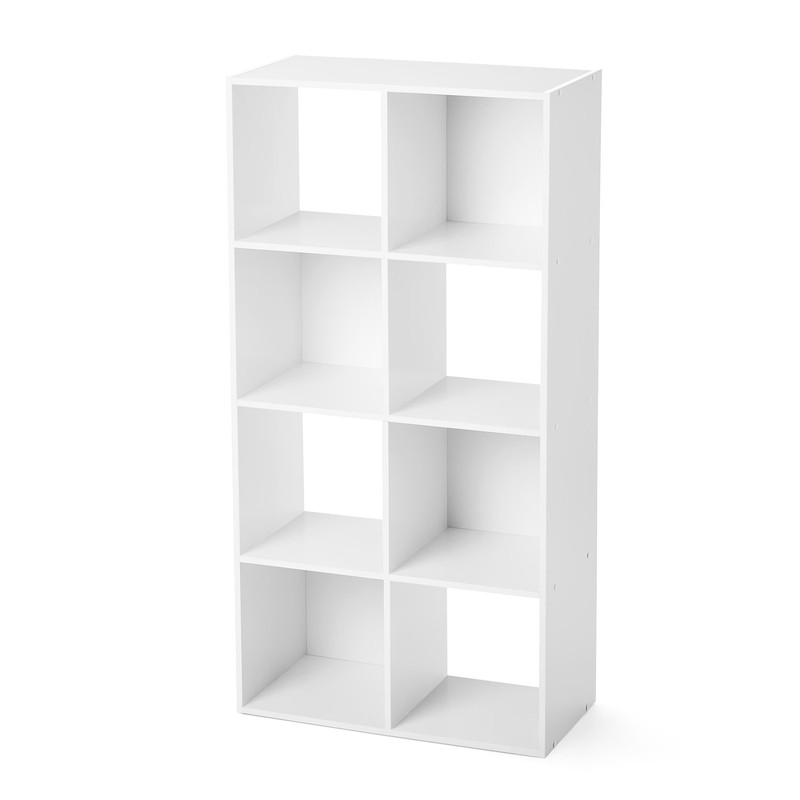 White 8-Cube Modular Storage Unit Mainstays gallery