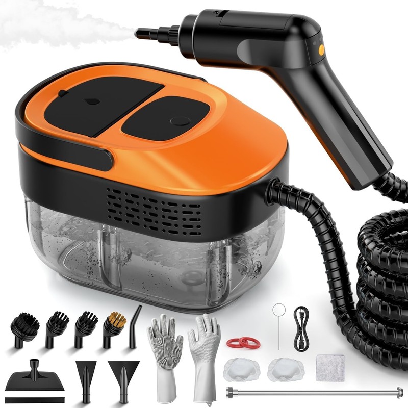 Professional-Grade Steam Cleaner - 2500W Power with 17 Accessories Included gallery