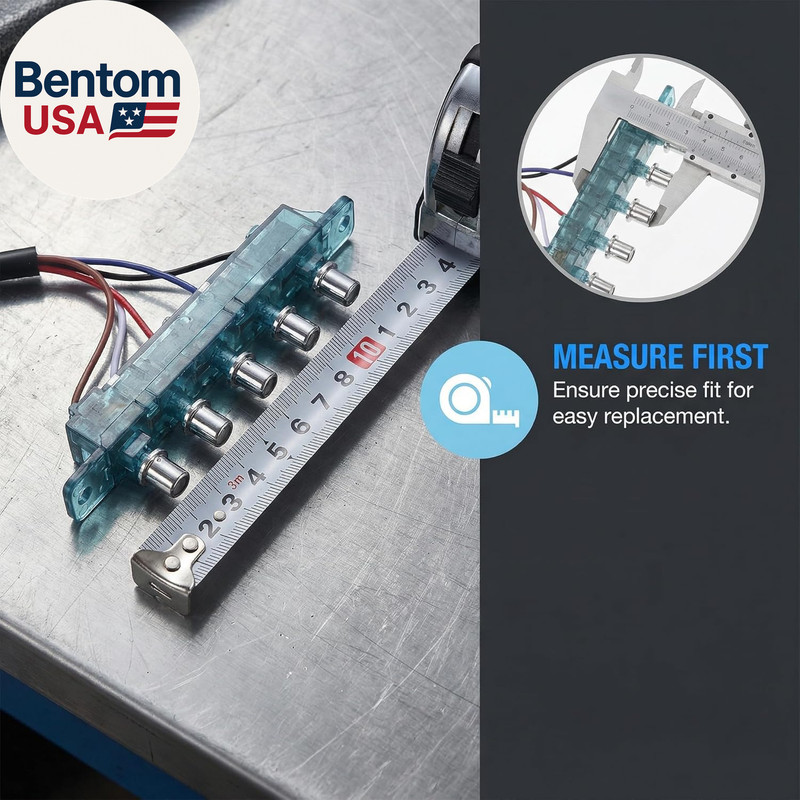 Range Hood Switch Button Replacement,5-Button Mechanical Control Panel, Size Mat gallery