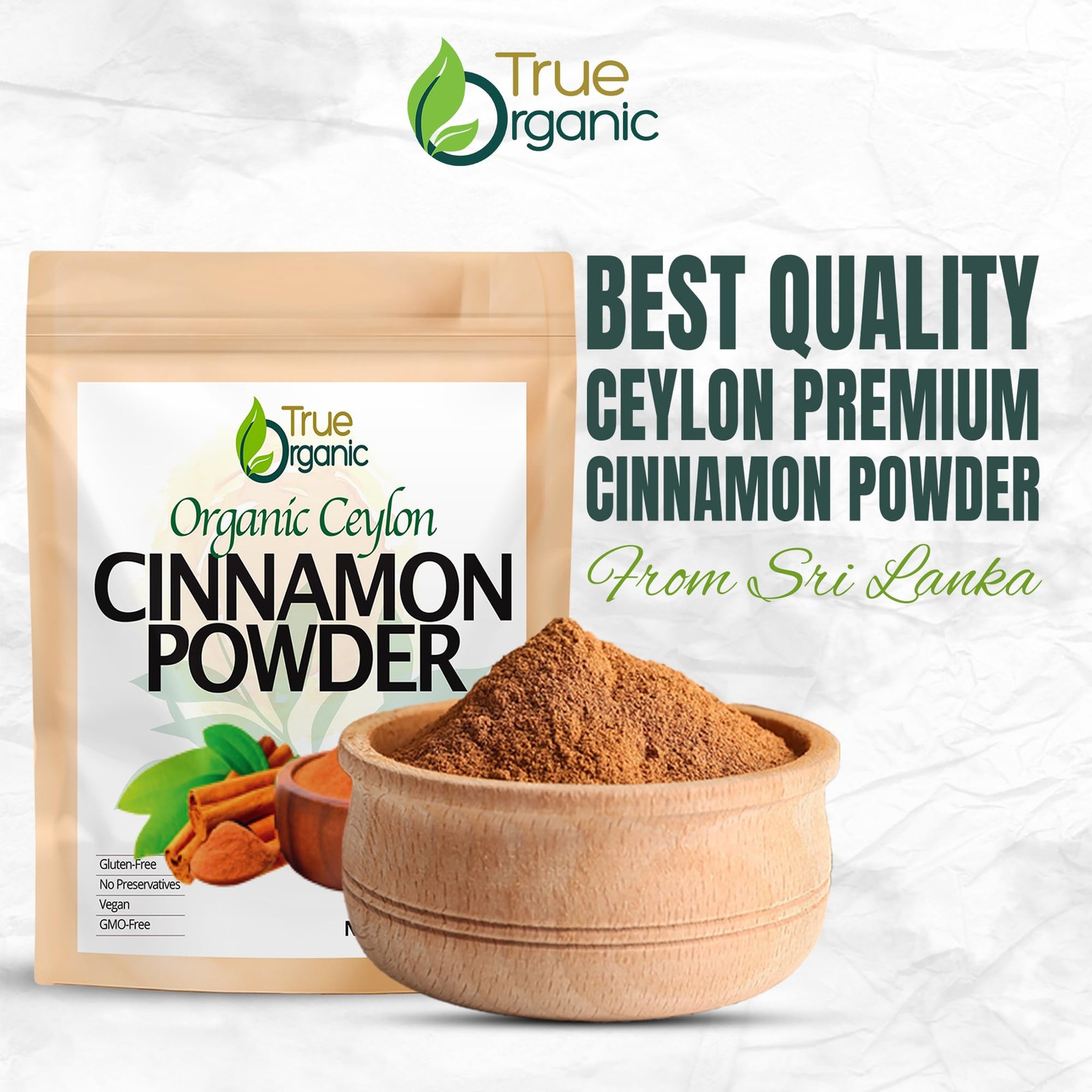 Cinnamon Powder Premium Grade Organic Ceylon 2 lb Gluten Free USDA Kosher gallery