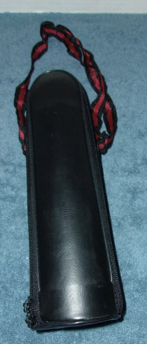 NIKON SMALL STAINLESS THERMOS WITH BLACK ZIP CARRY CASE ADJUSTABLE STRAP gallery