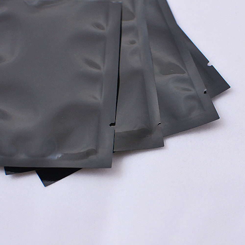 100pcs Double-Sided Black Mylar Foil Sample Open Bags Heat Sealable ~2.3x3.5in gallery