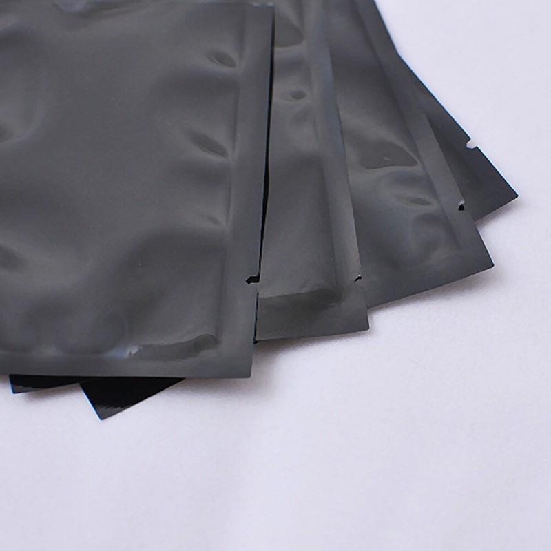 100pcs Double-Sided Black Mylar Foil Sample Open Bags Heat Sealable ~2.3x3.5in gallery