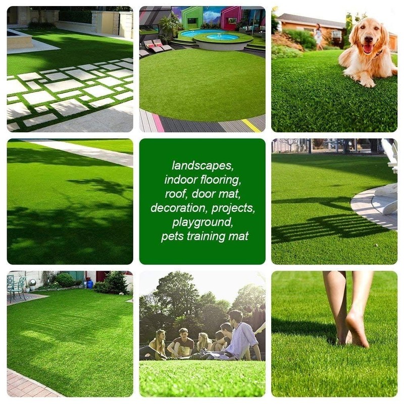 · Realistic Artificial Grass Turf 7FTX10FT70 Square FT Thick Fake Grass Pet D... gallery