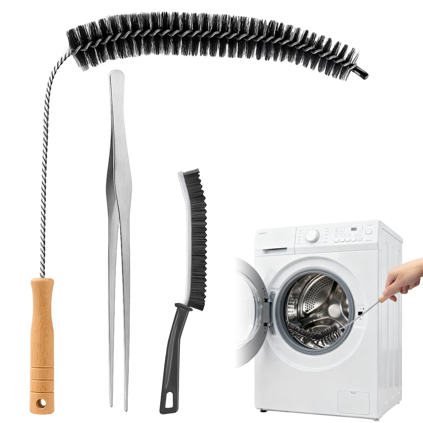 Dryer Vent Cleaner Kit, 3Pcs Dryer Cleaner Tool - Flexible Drier Vent Cleanin... gallery
