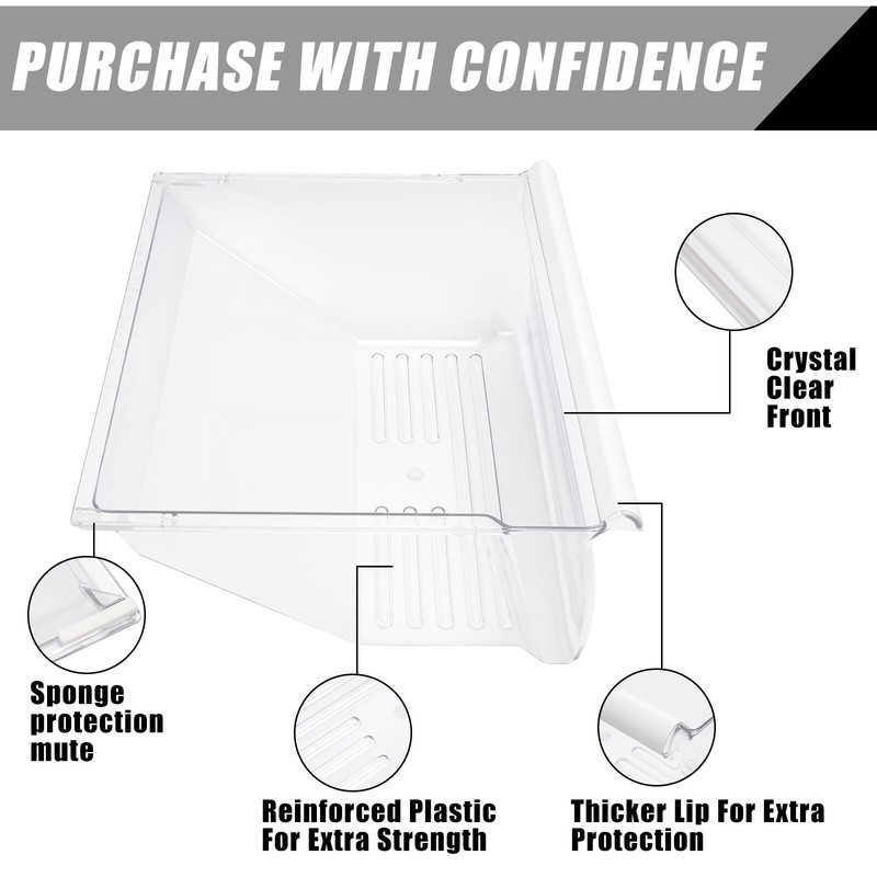 Crisper Pan Bottom Drawer Replace For Whirlpool Refrigerator WP2188664 2188664 gallery